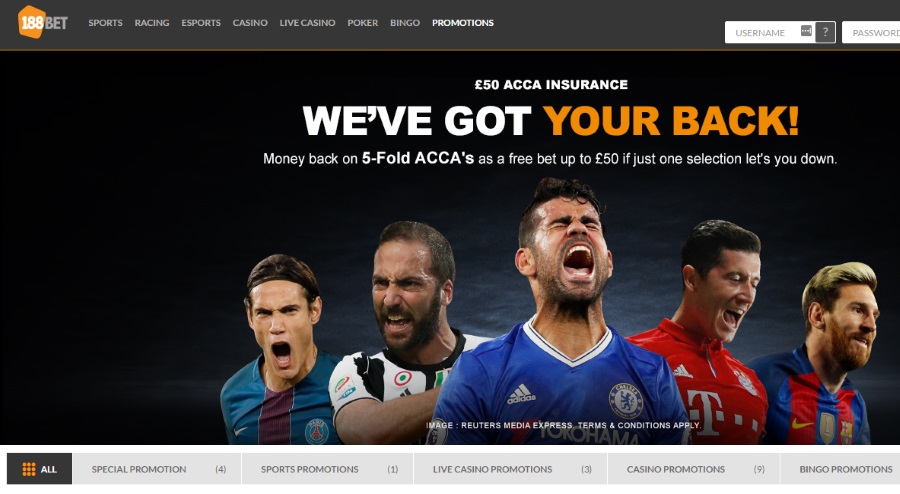 188bet.co.uk Promotions