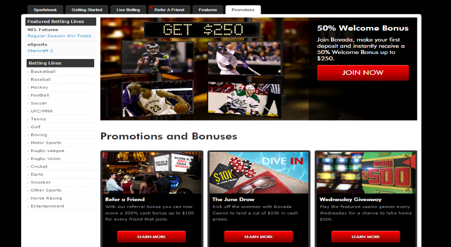 Bovada Sports Betting Site Bovada Sports Betting Site