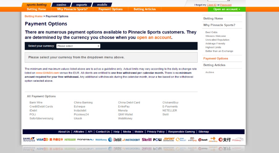 Pinnacle Sports Free Bet