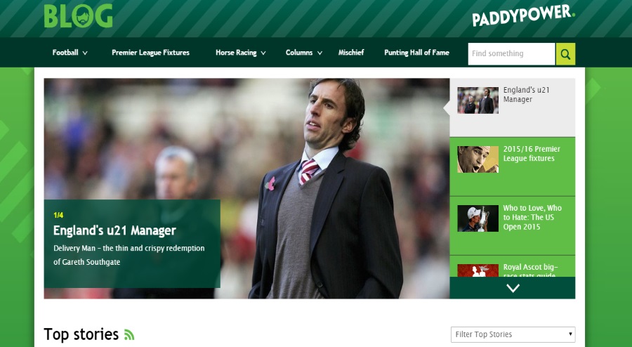 Sport news at Paddy power